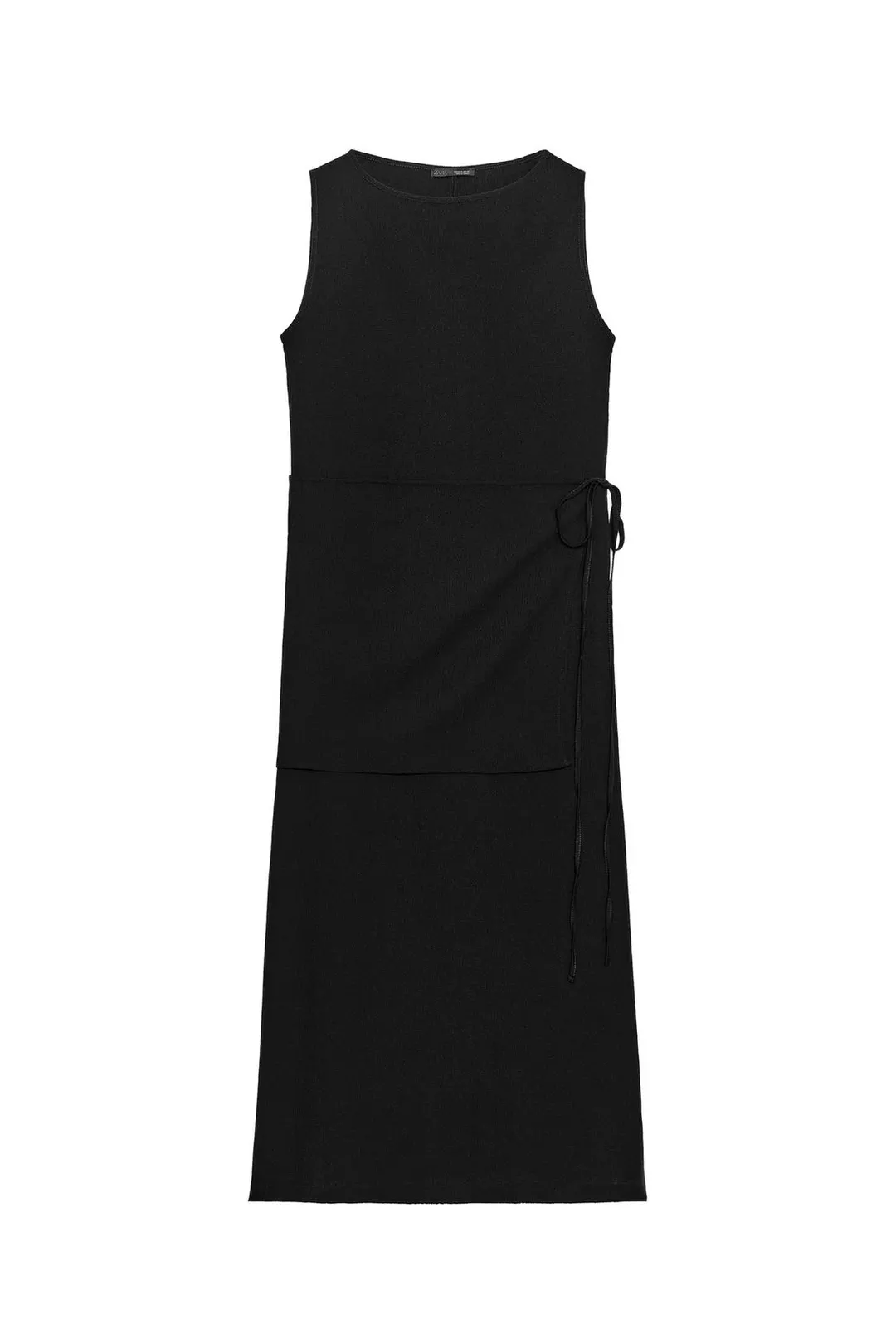 Платье без рукавов с поясом, Zara
