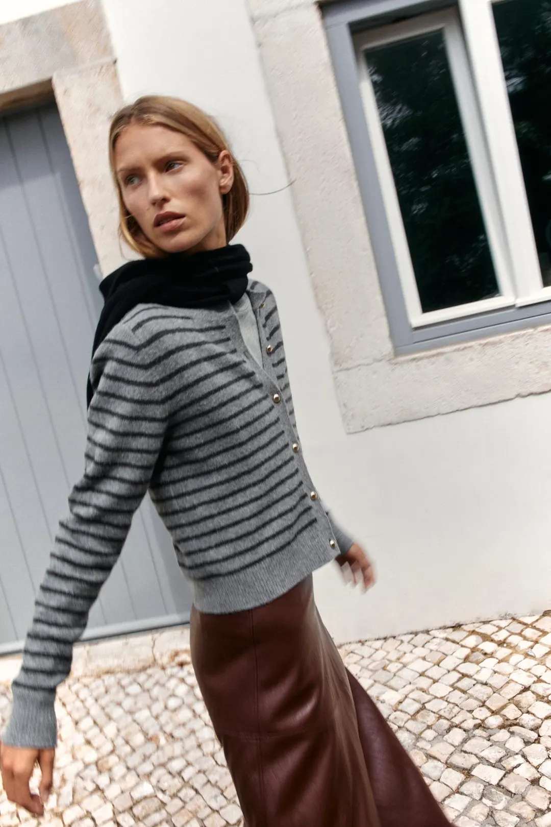 Кардиган в полоску, Zara