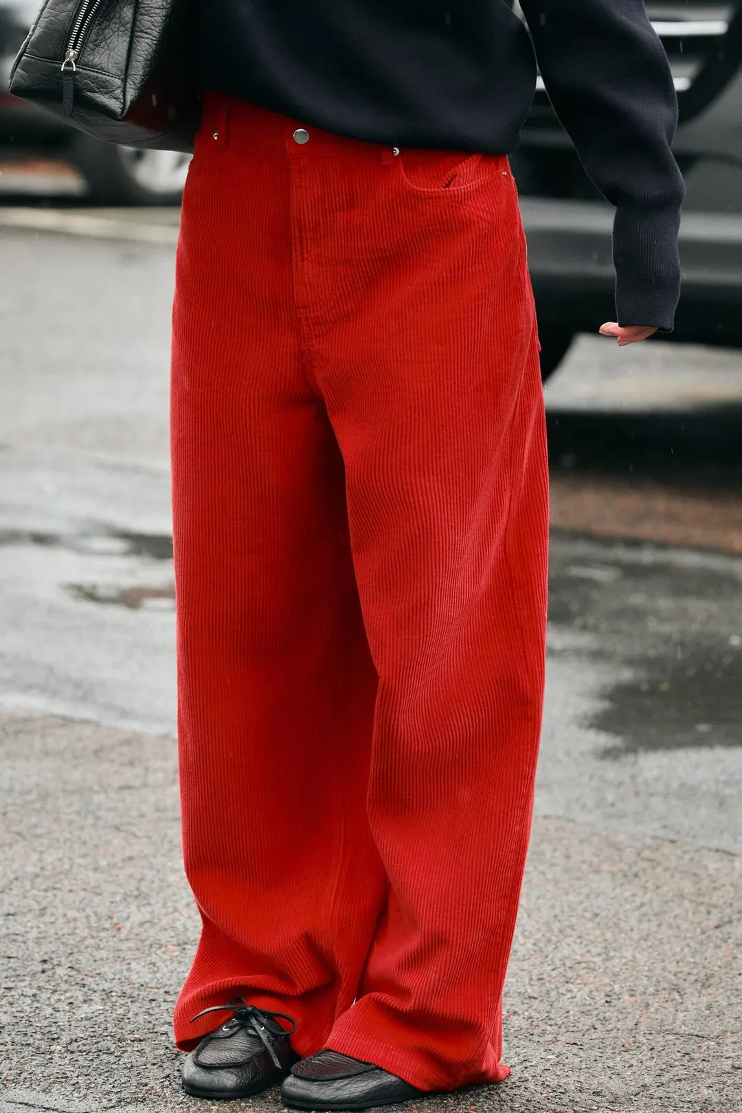Брюки широкого кроя из вельвета, Zara