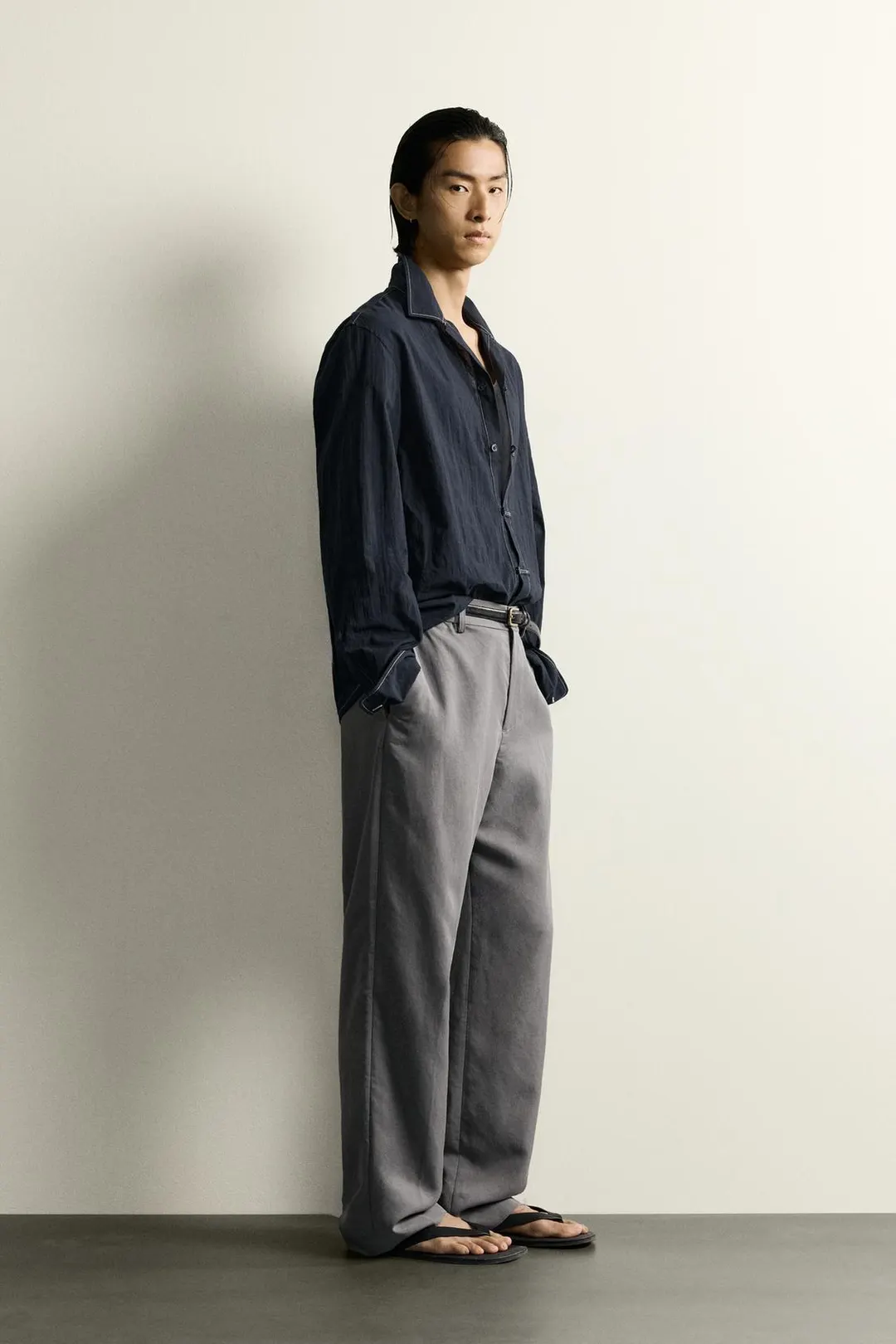 Струящиеся брюки прямого кроя, Zara