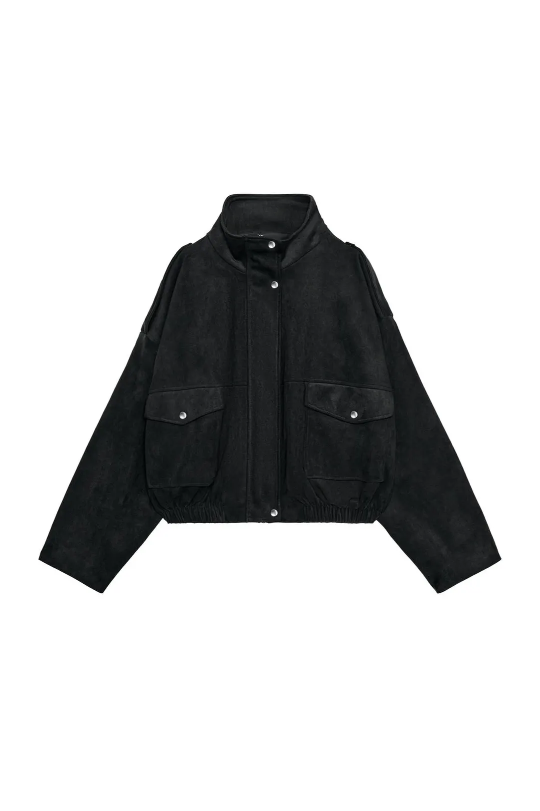 Бомбер из искусственной замши, Zara
