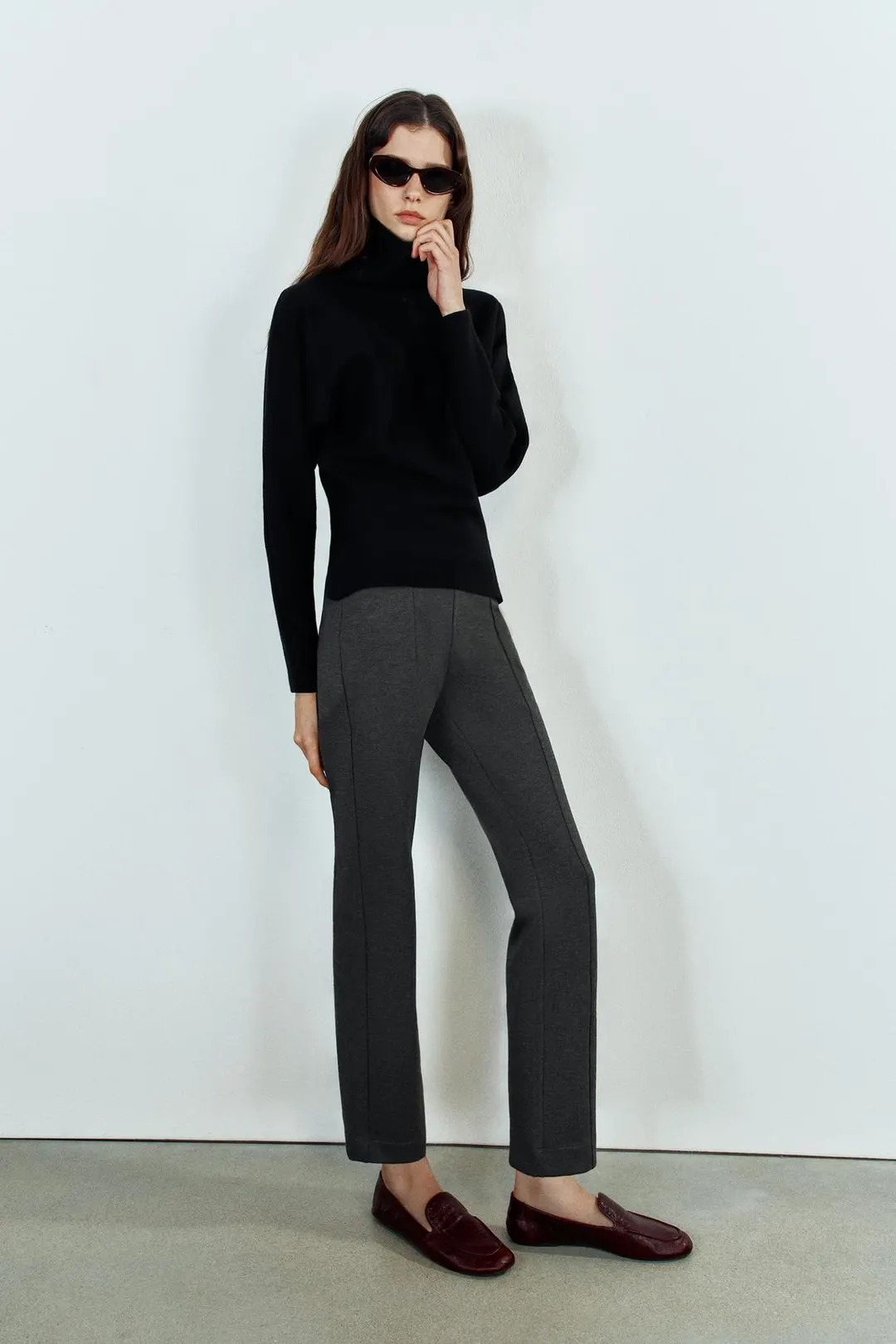 Легинсы клеш со стрелками, Zara