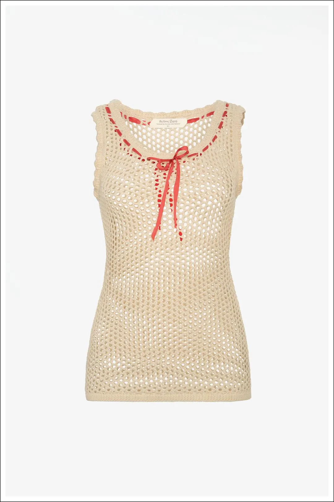 Вязаный топ с бантом Limited Edition, Zara