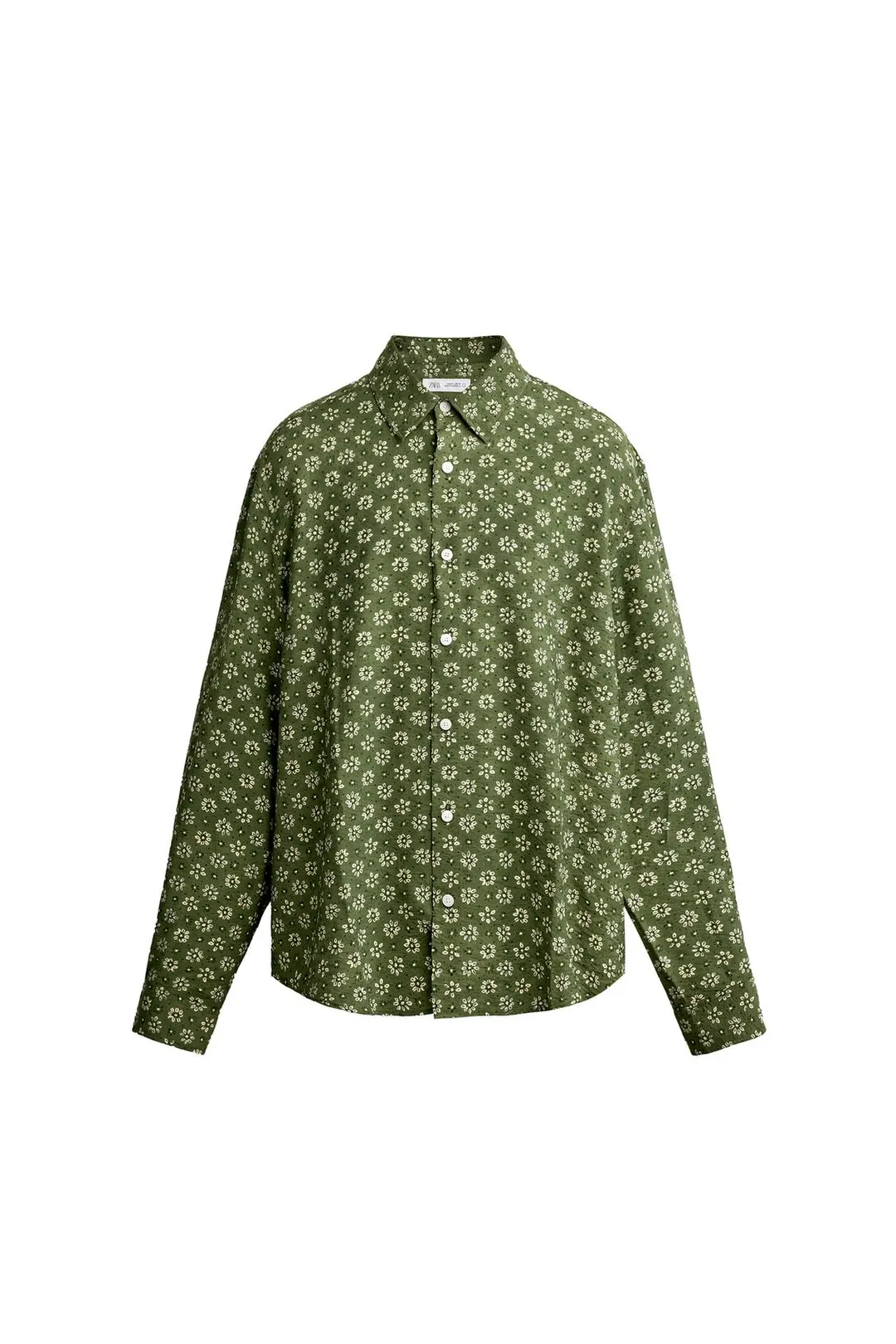 Струящаяся рубашка с цветочным принтом, Zara