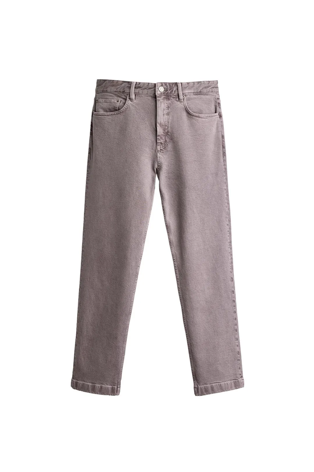 Брюки прямого кроя с эффектом стирки, Zara