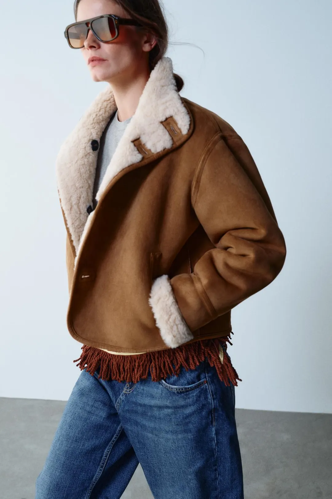 Двусторонняя куртка из двухслойной ткани, Zara