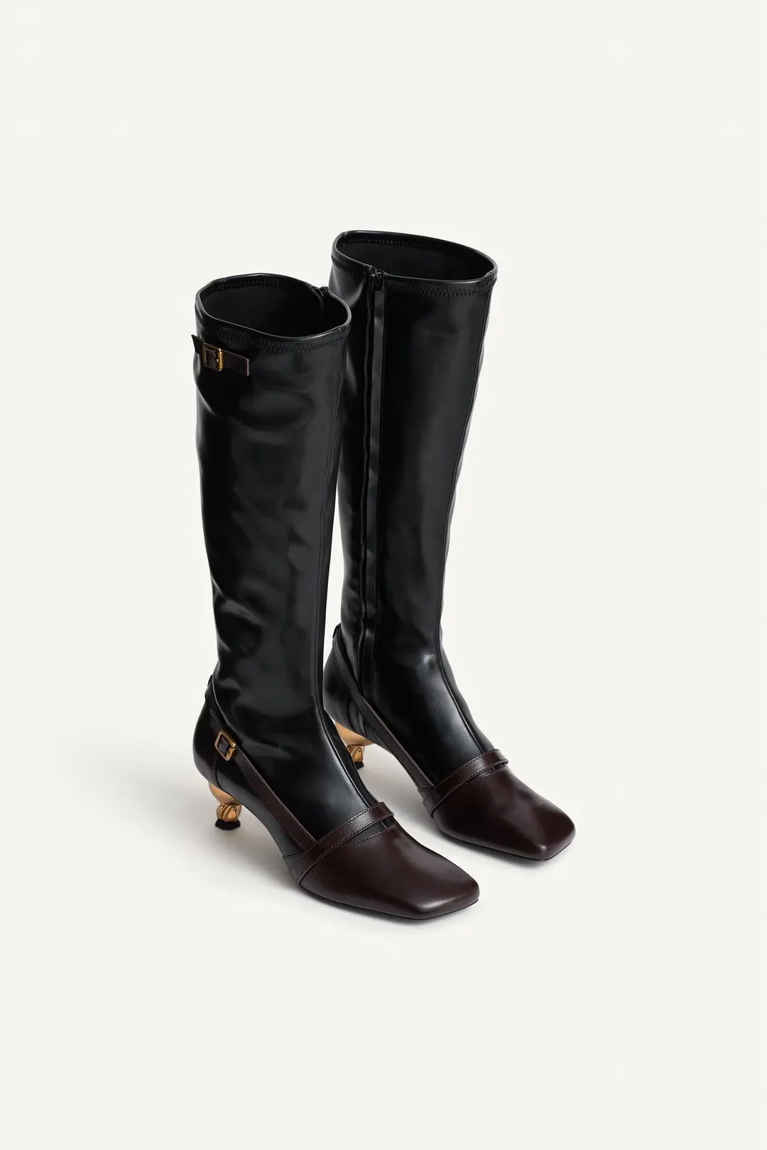 Ботильоны на каблуке с пряжкой Limited Edition, Zara