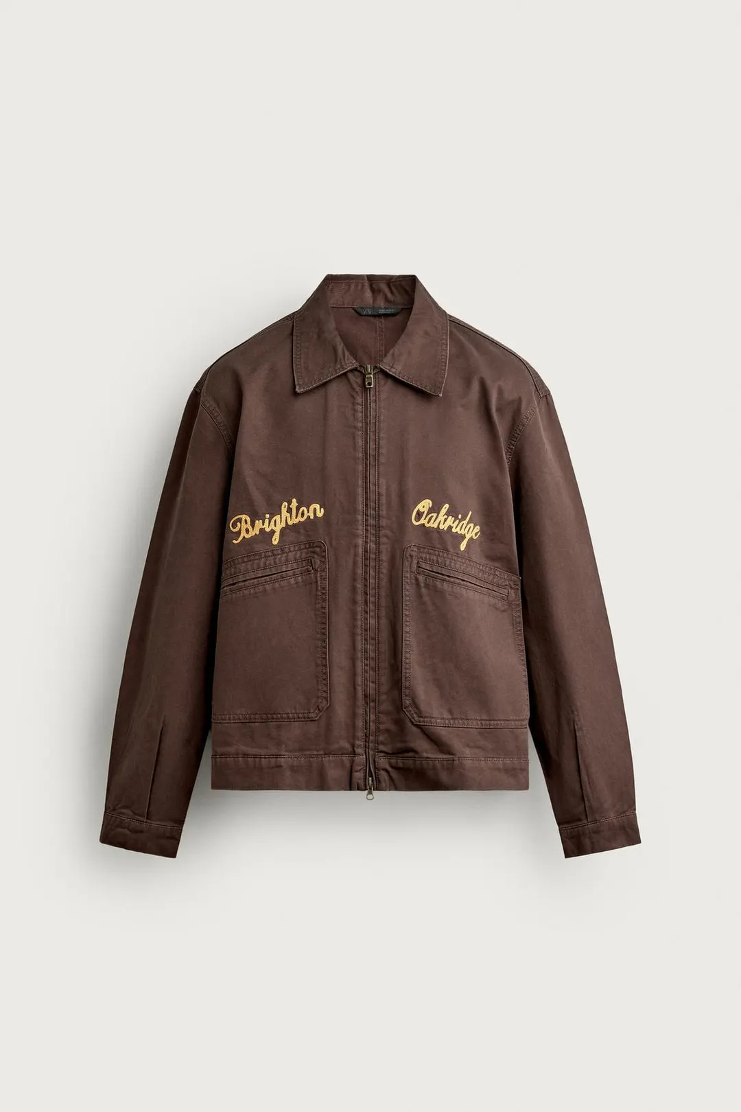 Укороченная куртка с вышивкой, Zara
