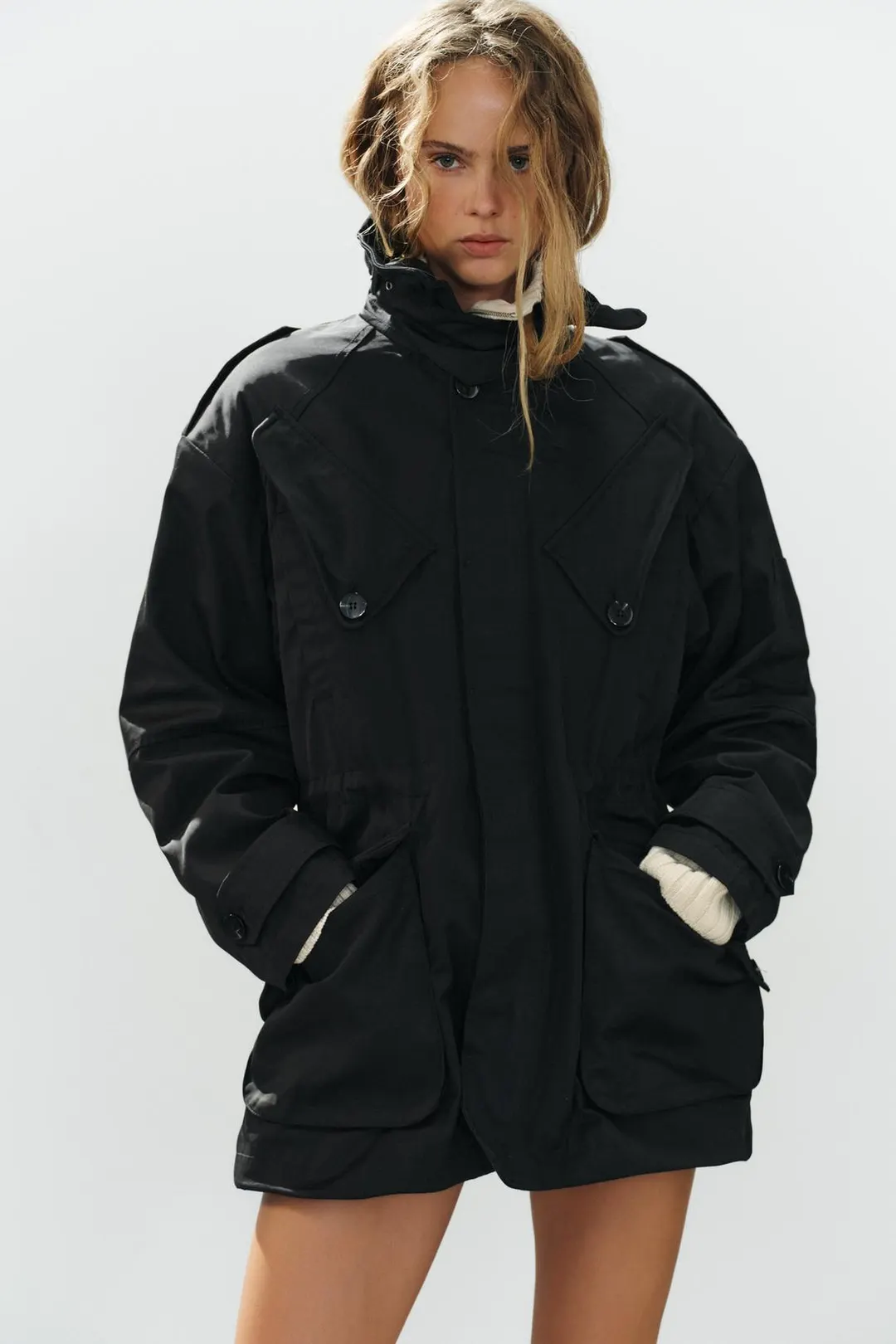 Парка с карманами, Zara