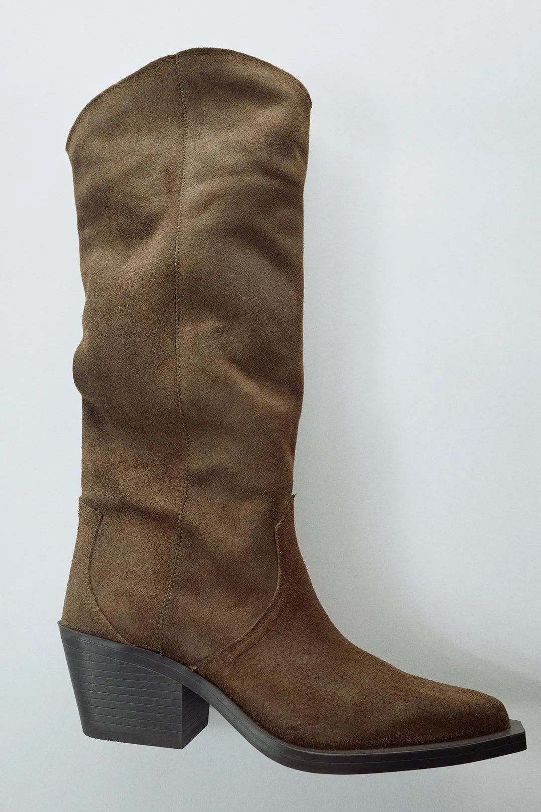 Кожаные ковбойские сапоги, Zara