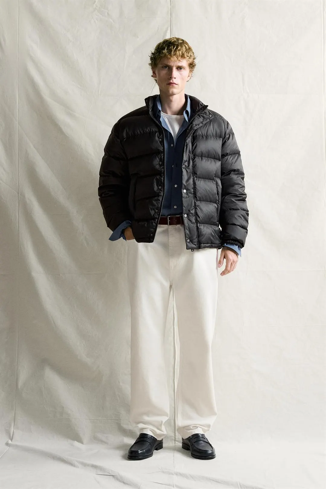 Водоотталкивающая куртка с наполнителем из 80% пуха и 20% пера, Zara