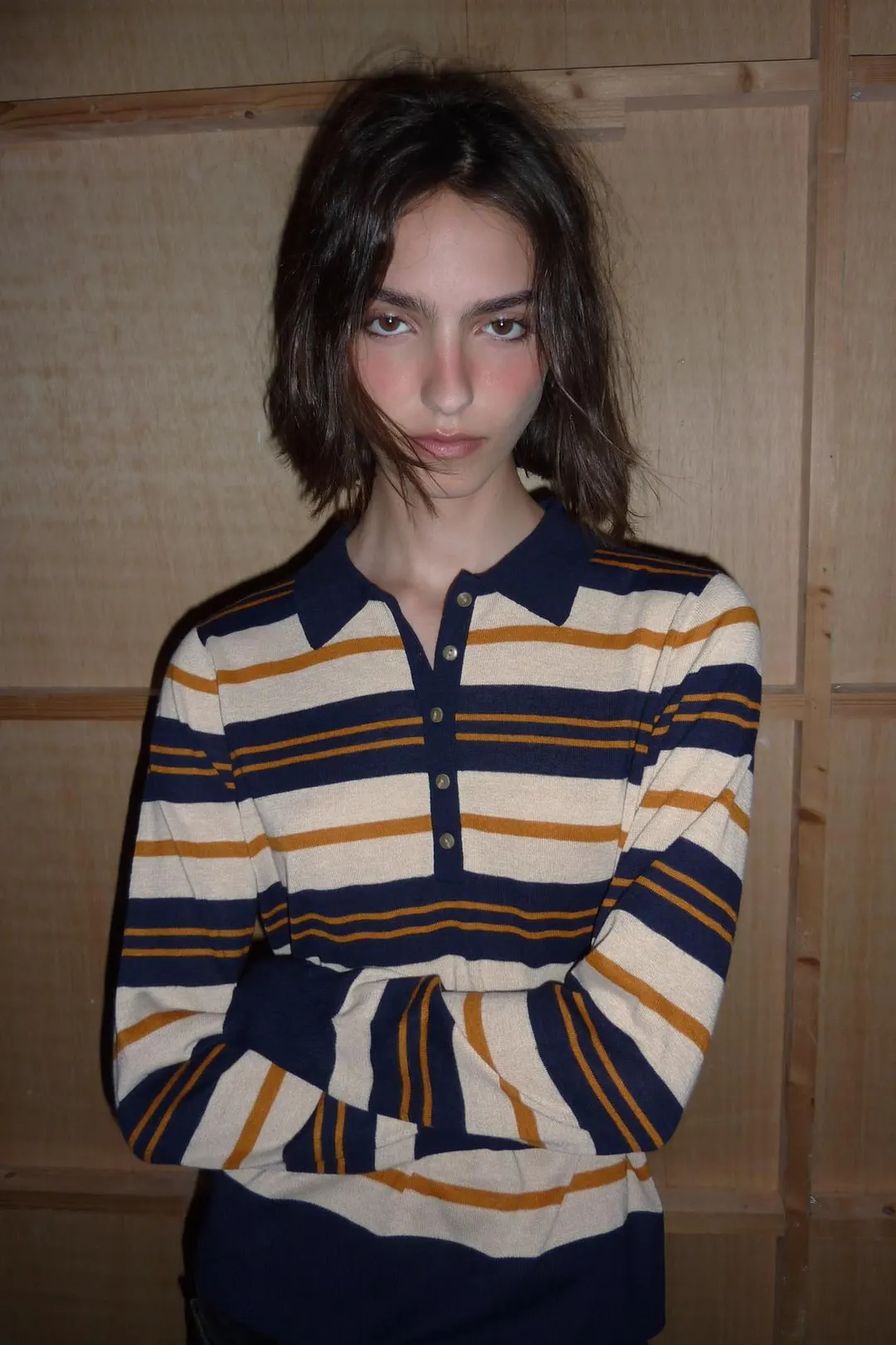 Джемпер-поло в полоску, Zara