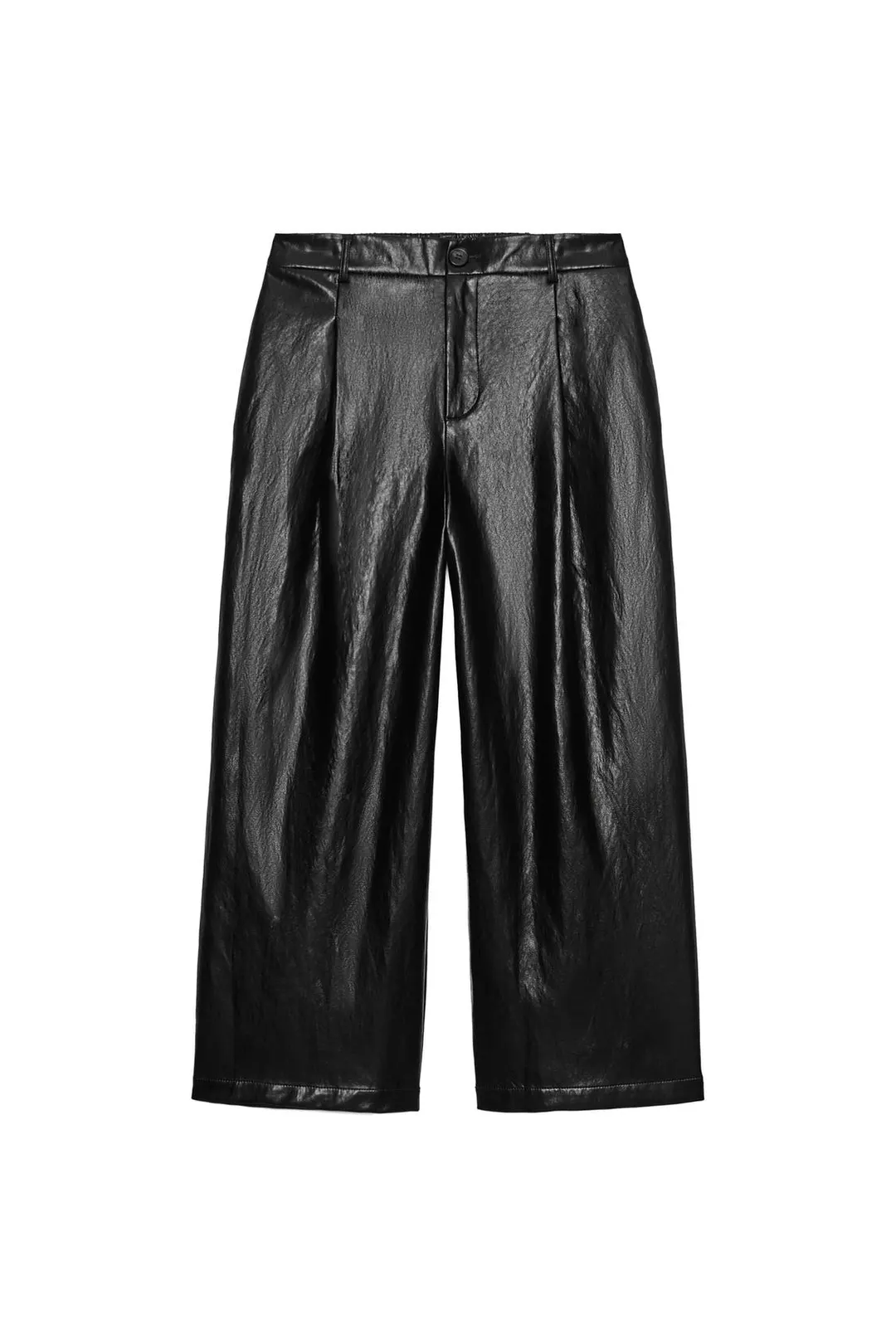 Кюлоты под кожу с вытачками, Zara