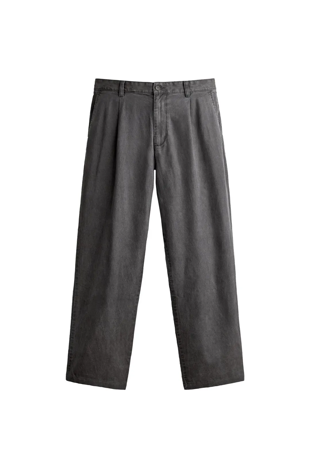 Чиносы свободного кроя со складками, Zara