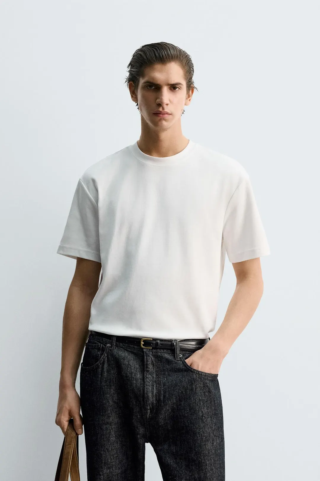 Футболка свободного кроя из интерлока /04, Zara