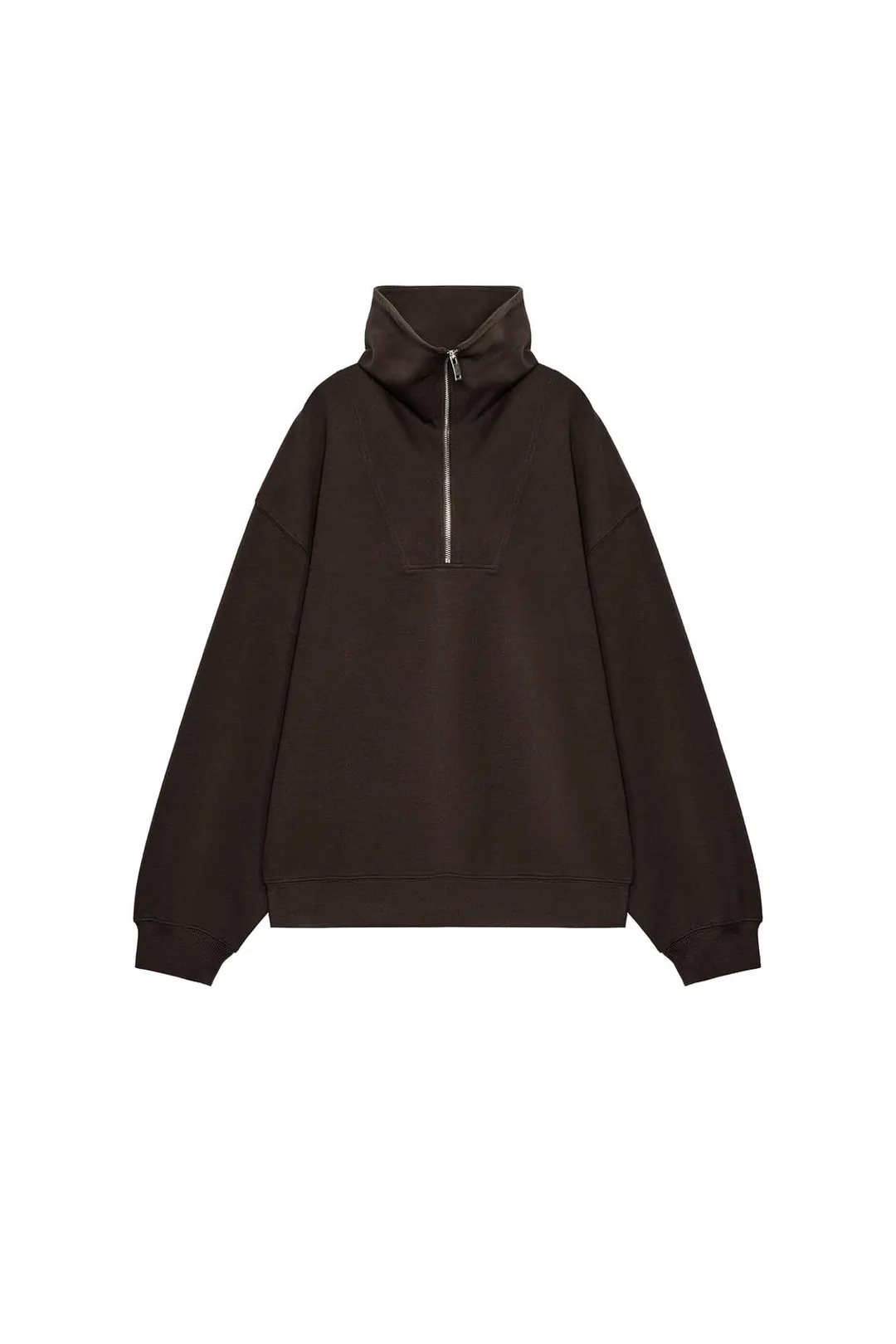 Толстовка из интерлока на молнии, Zara