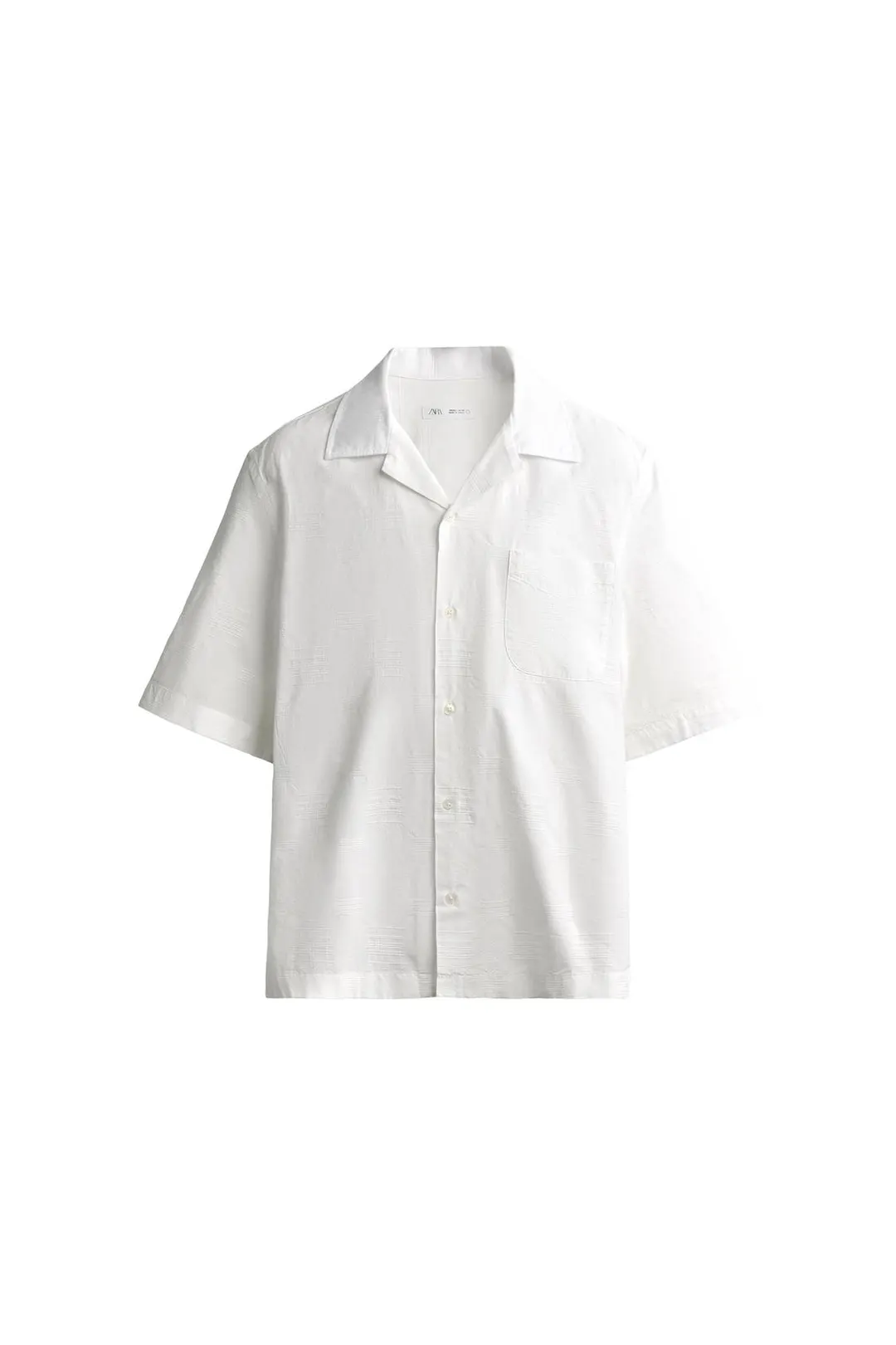 Жаккардовая рубашка из хлопка и вискозы, Zara