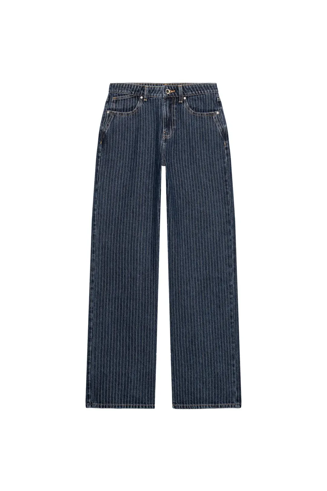 Прямые джинсы в полоску с низкой посадкой Z1975, Zara