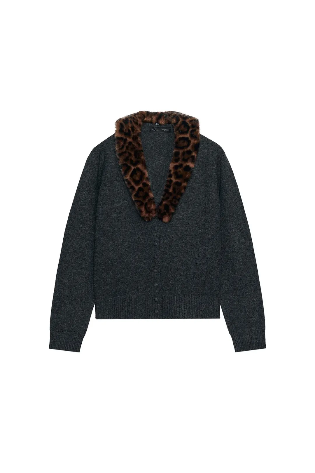 Кардиган со съемным лацканом, Zara