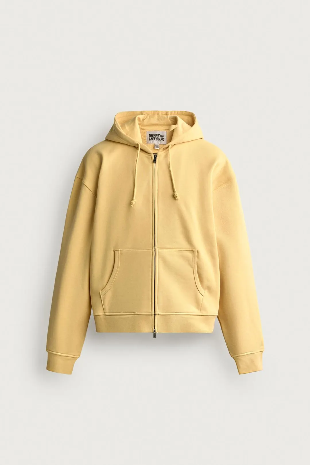 Укороченная толстовка на молнии с капюшоном, Zara