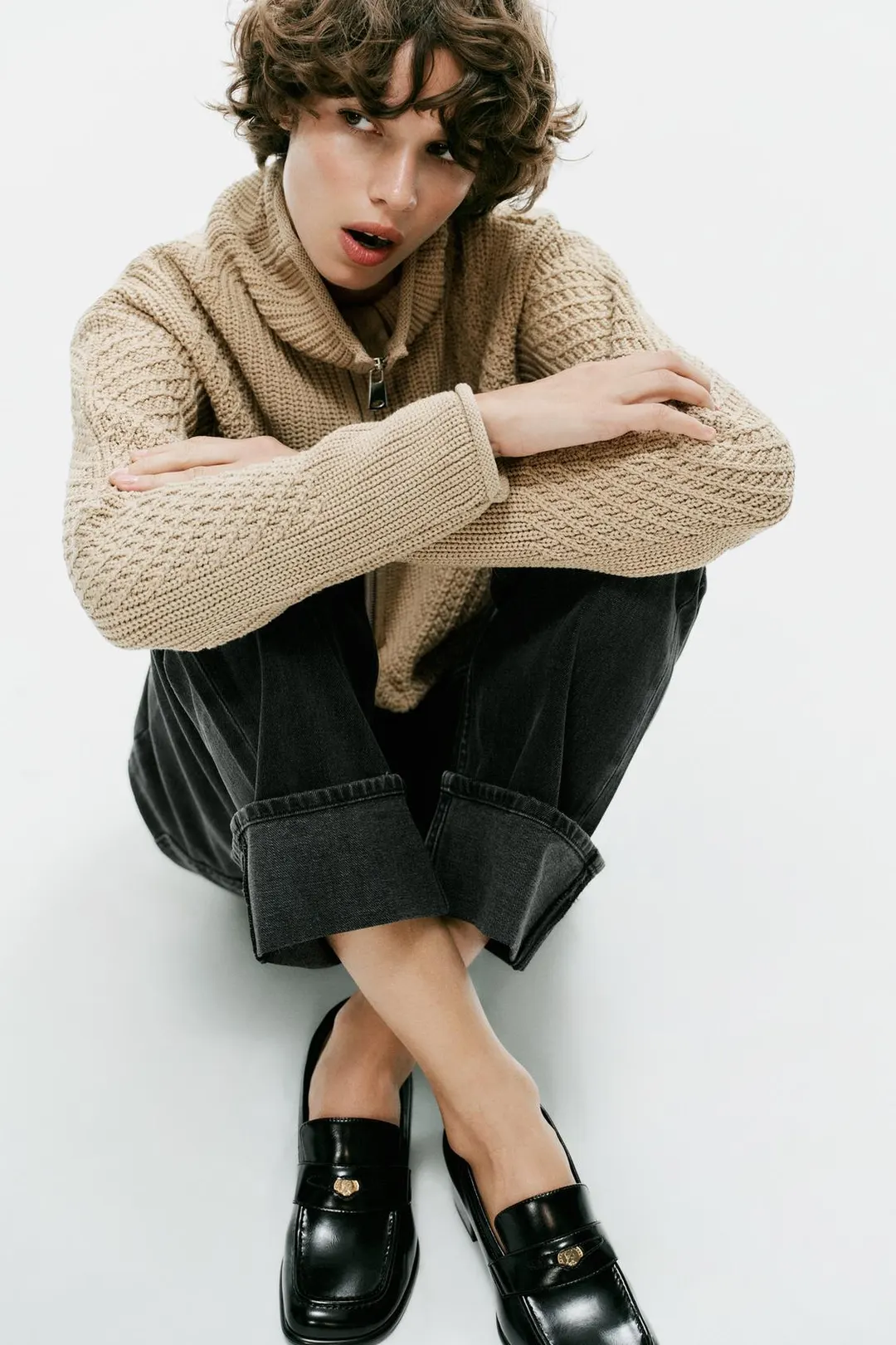Лоферы на каблуке, Zara