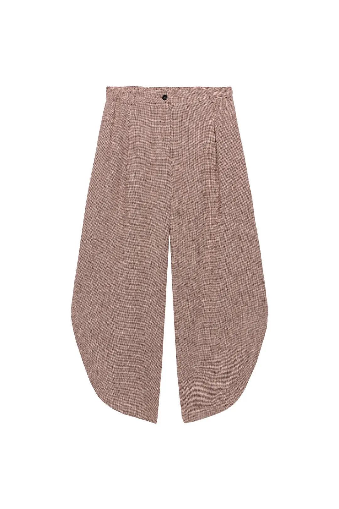 Брюки ZW Collection из смесового льна с боковыми разрезами, Zara