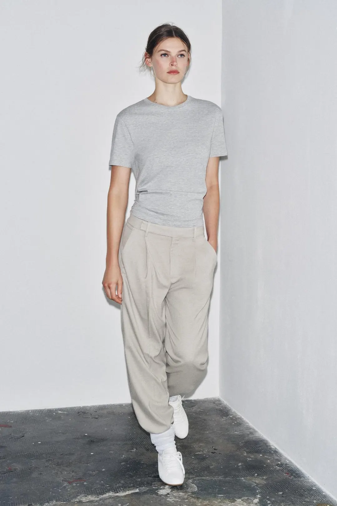 Футболка базовая из хлопка, Zara