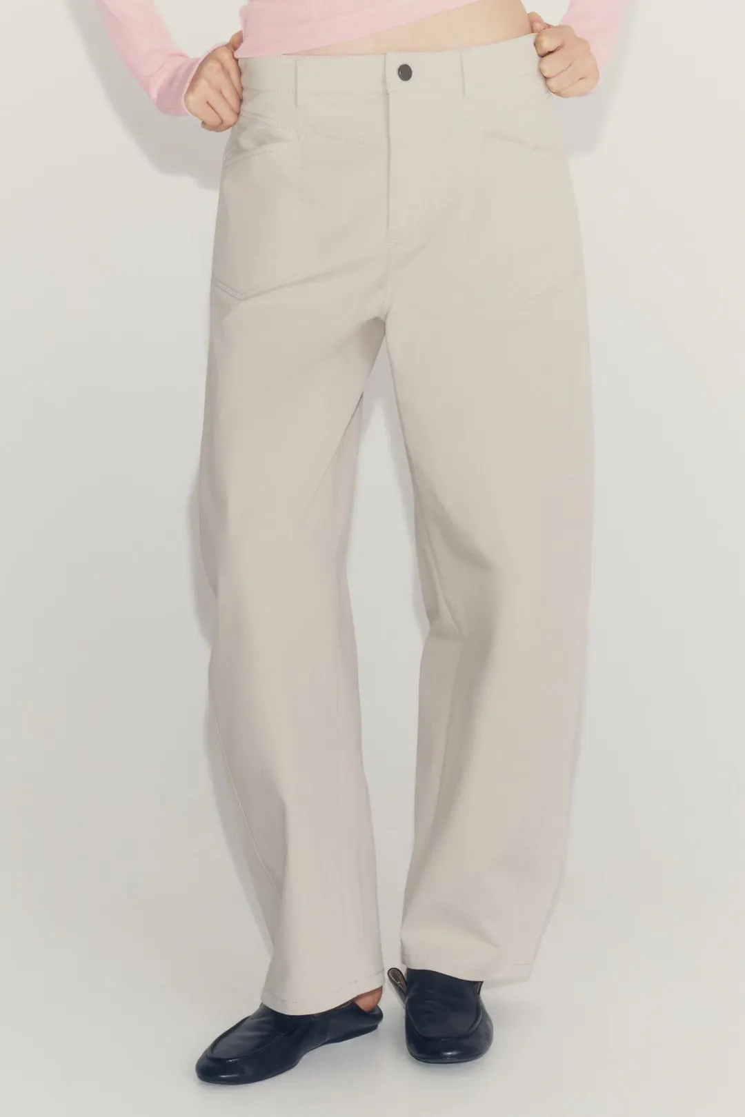 Брюки широкого кроя ZW Collection, Zara