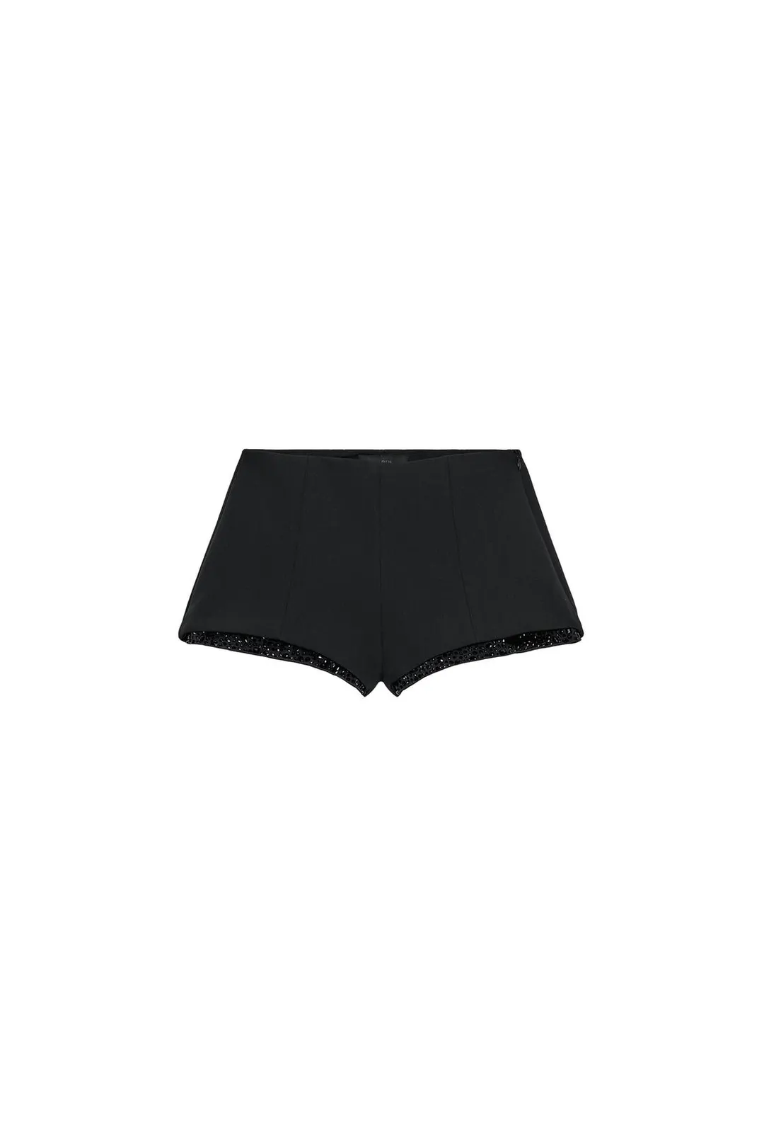 Шорты с высокой посадкой и бусинами, Zara