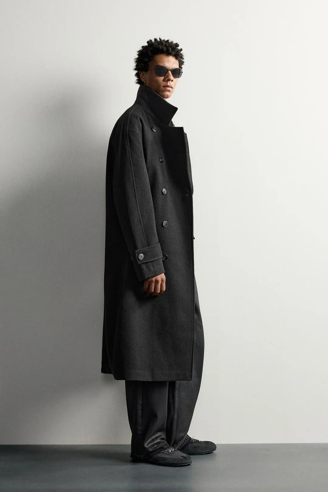 Пальто двубортное свободного кроя, Zara
