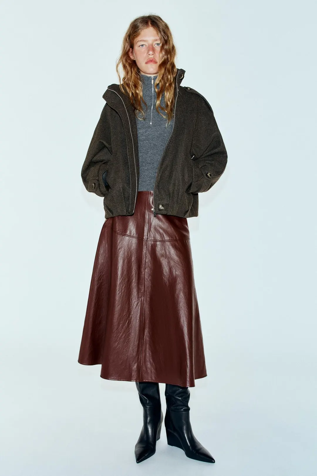 Бомбер с хлястиком, Zara