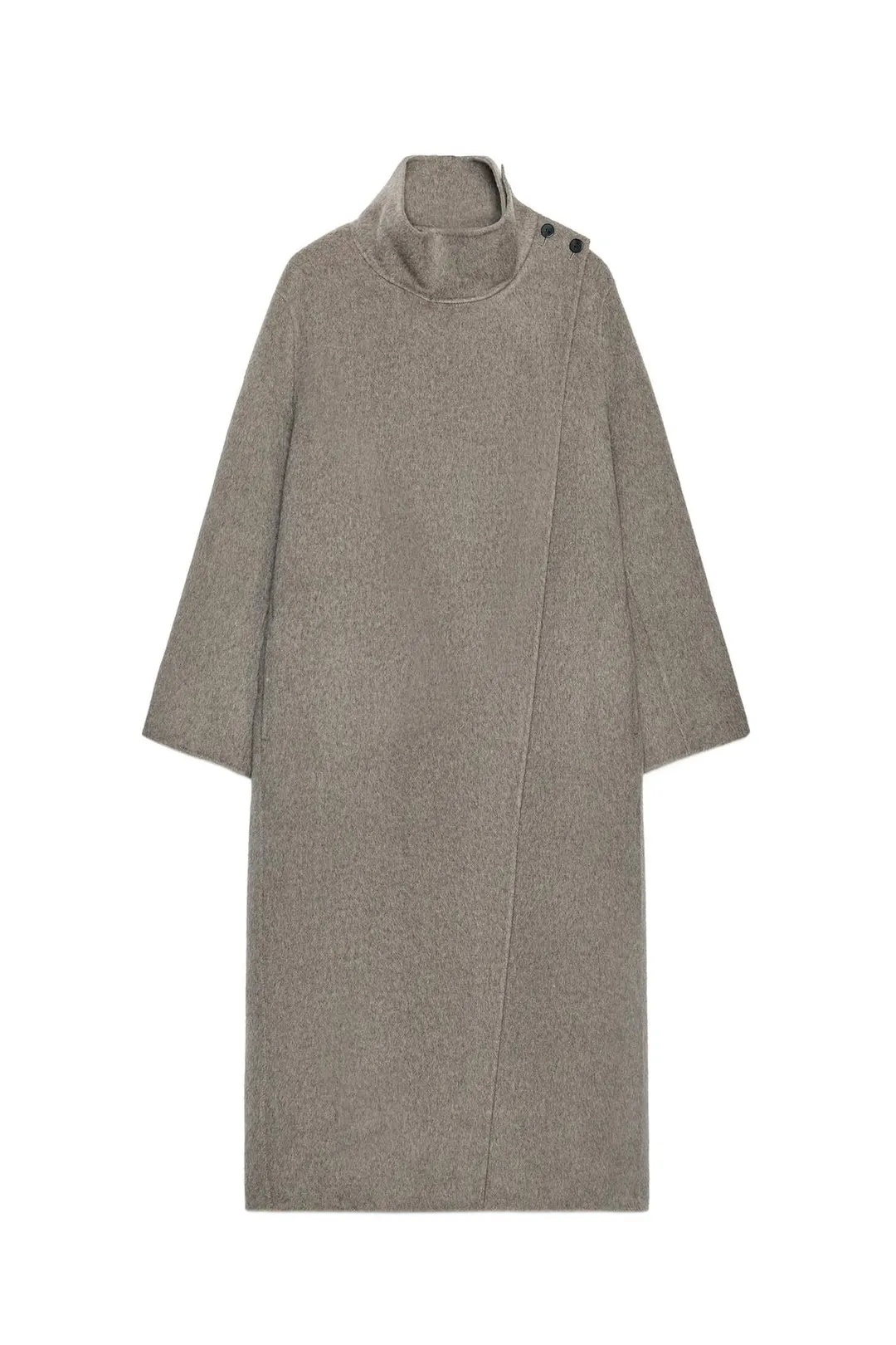 Длинное пальто из смесовой шерсти ZW Collection, Zara