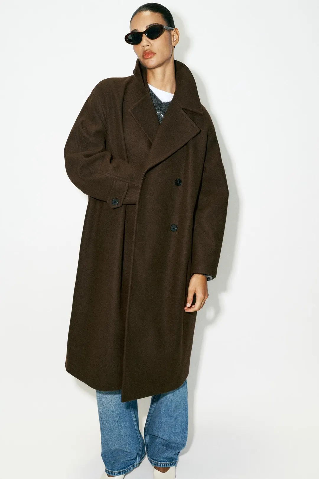 Мягкое пальто оверсайз, Zara