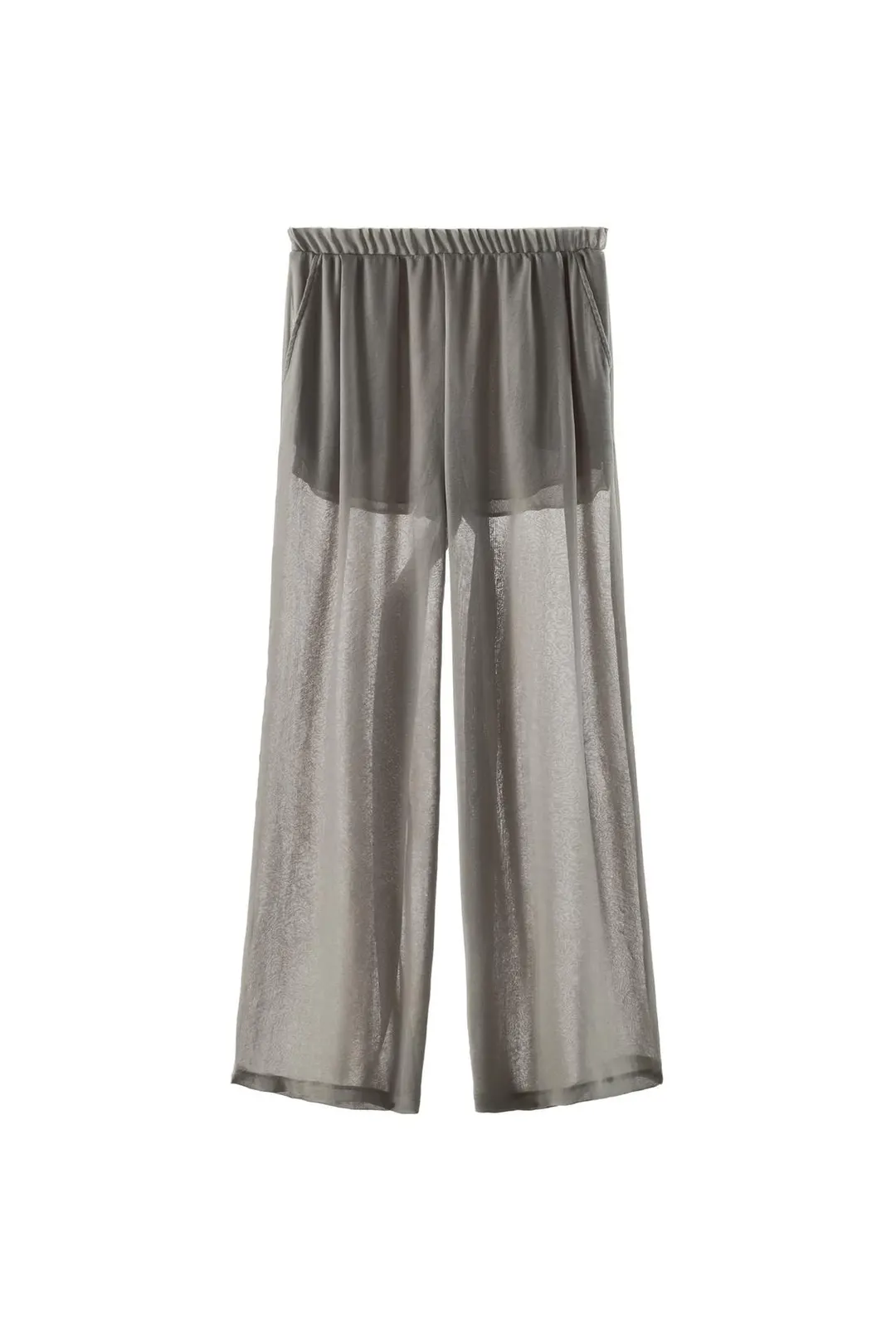 Брюки палаццо полупрозрачные, Zara