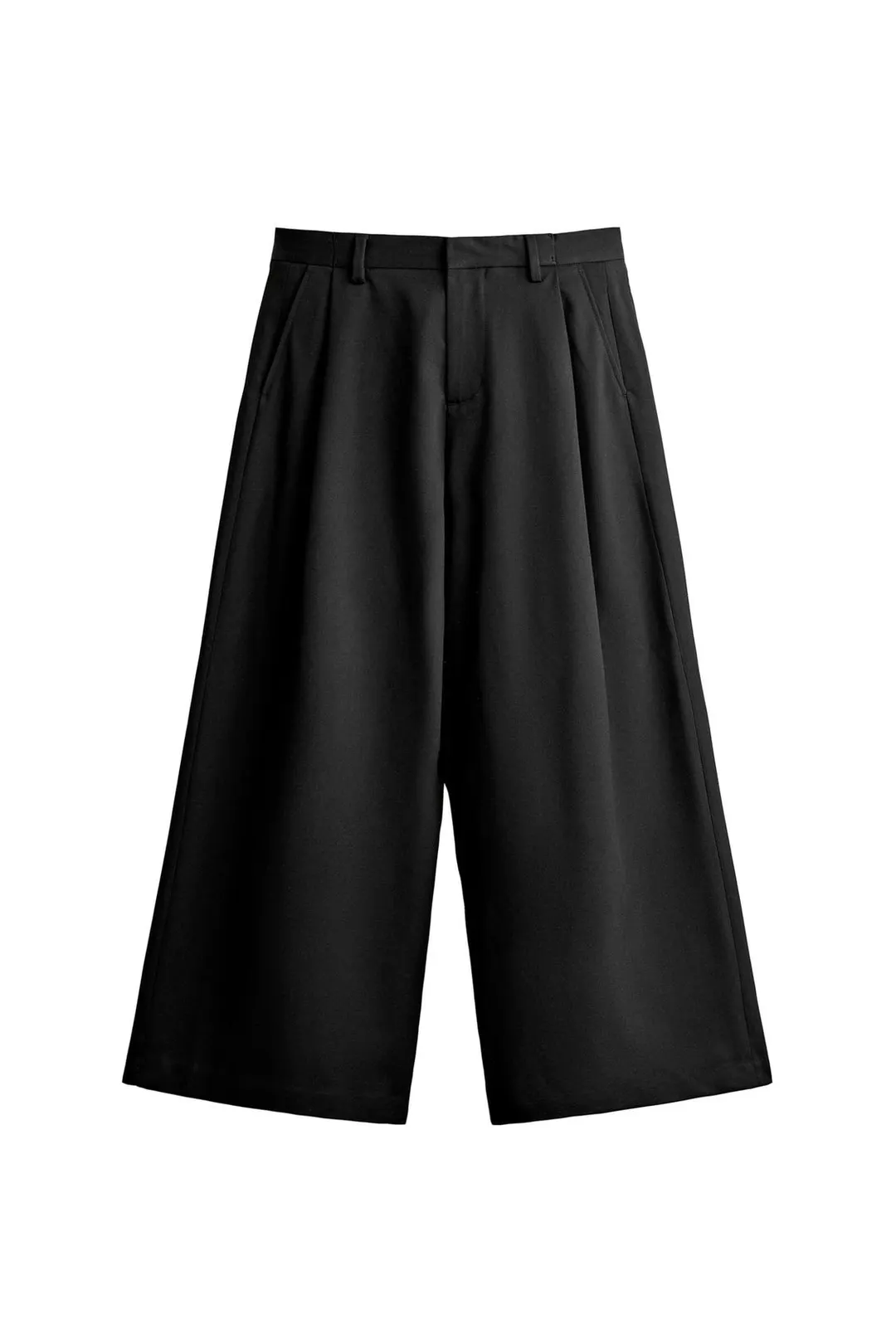 Брюки широкие со складками, Zara