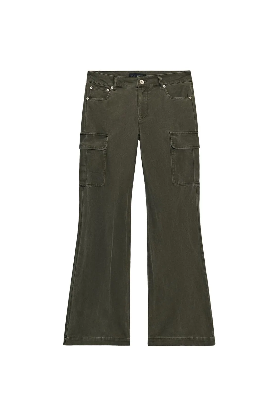 Брюки карго bootcut с эффектом стирки, Zara