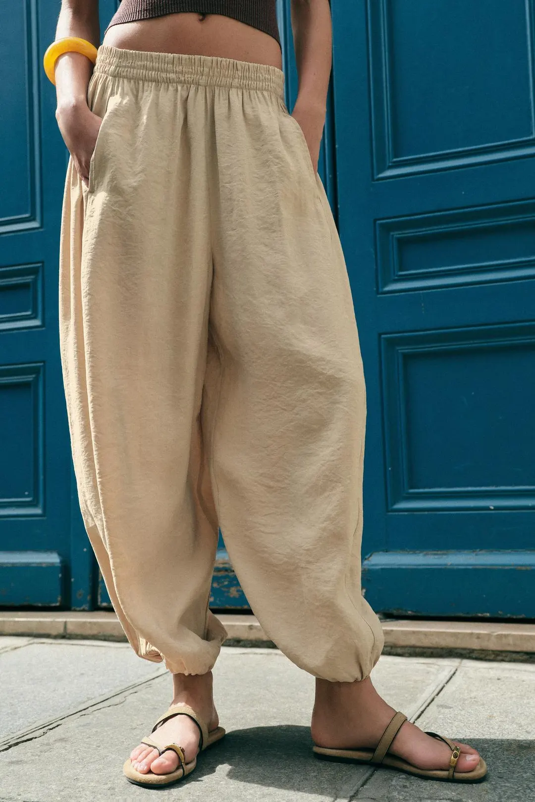 Брюки саруэл объемного кроя, Zara