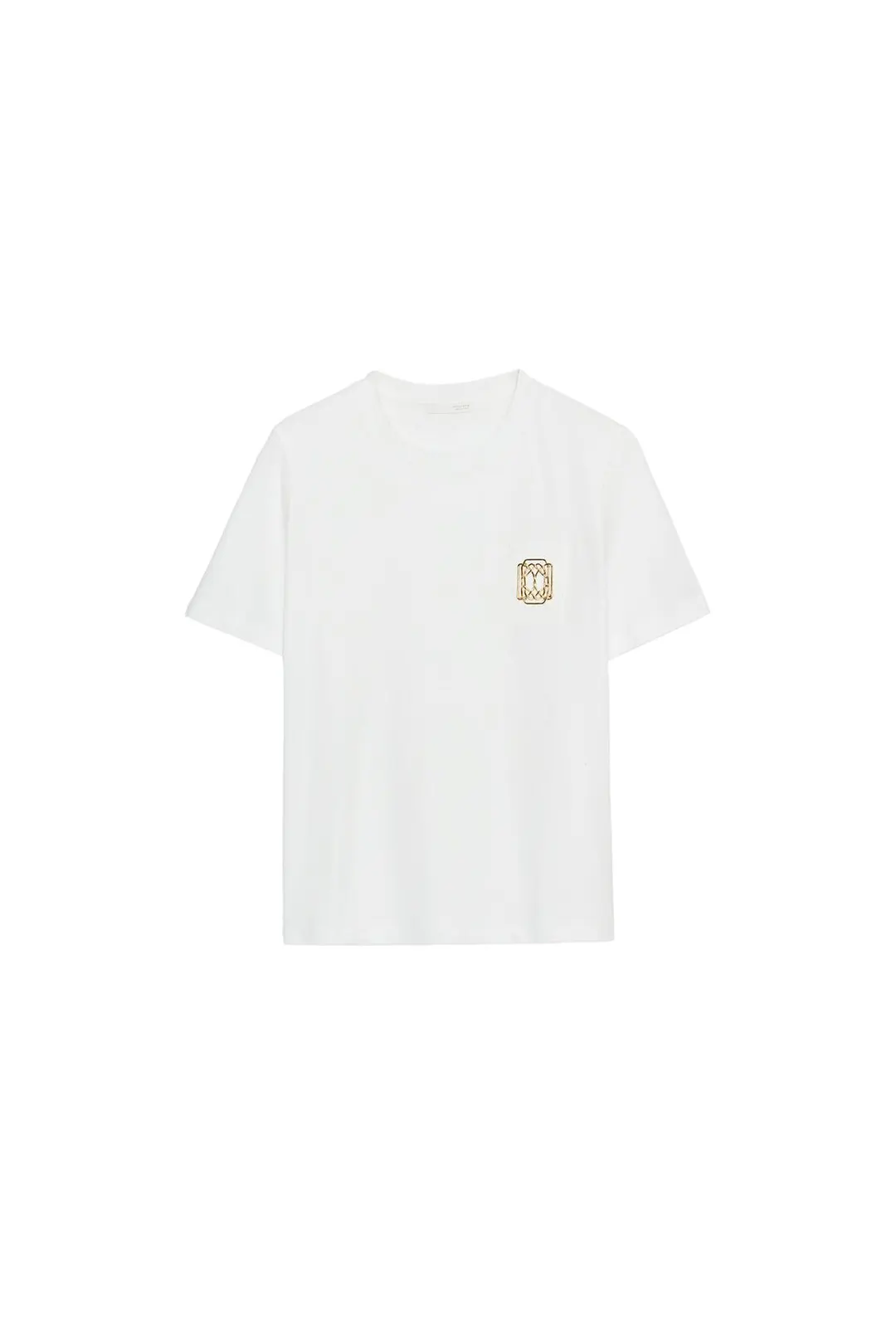 Футболка с металлизированным декором, Zara