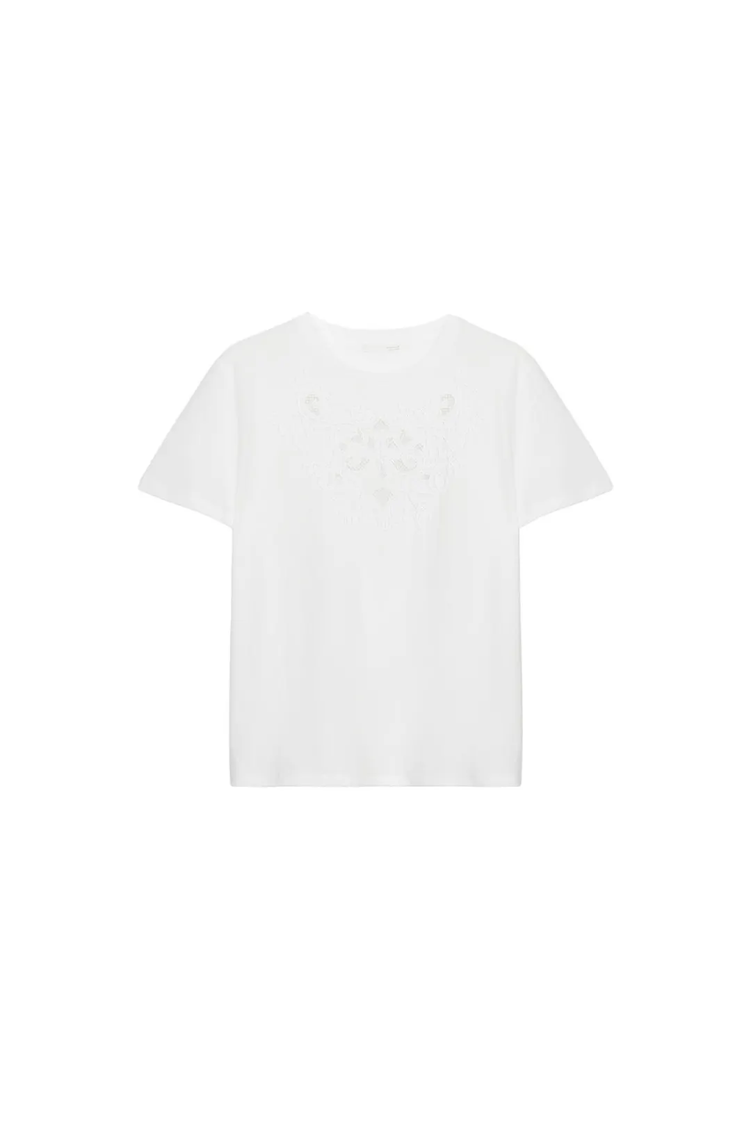 Футболка из хлопка с вышивкой, Zara