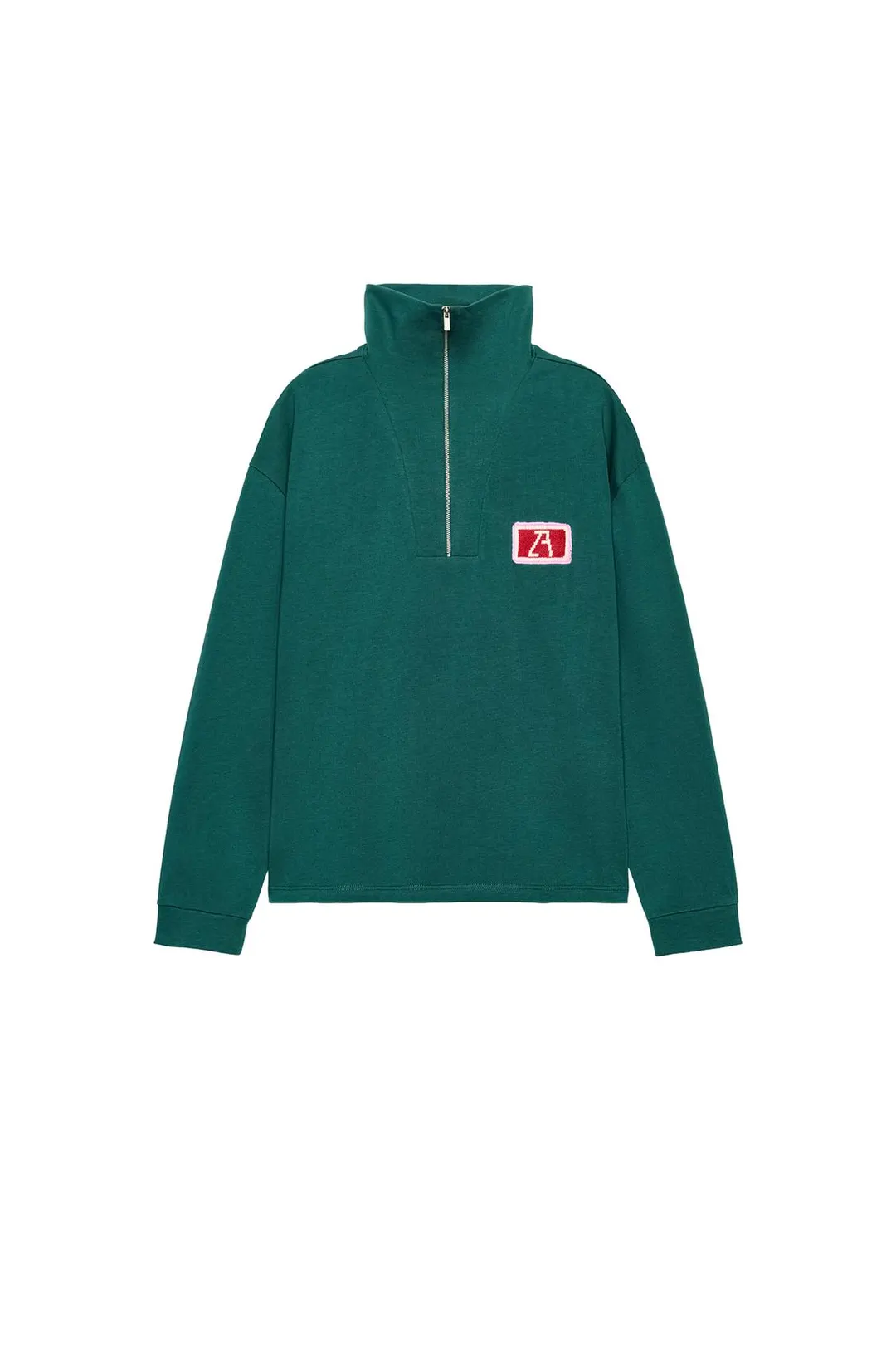 Футболка с вышивкой ZA и молнией, Zara