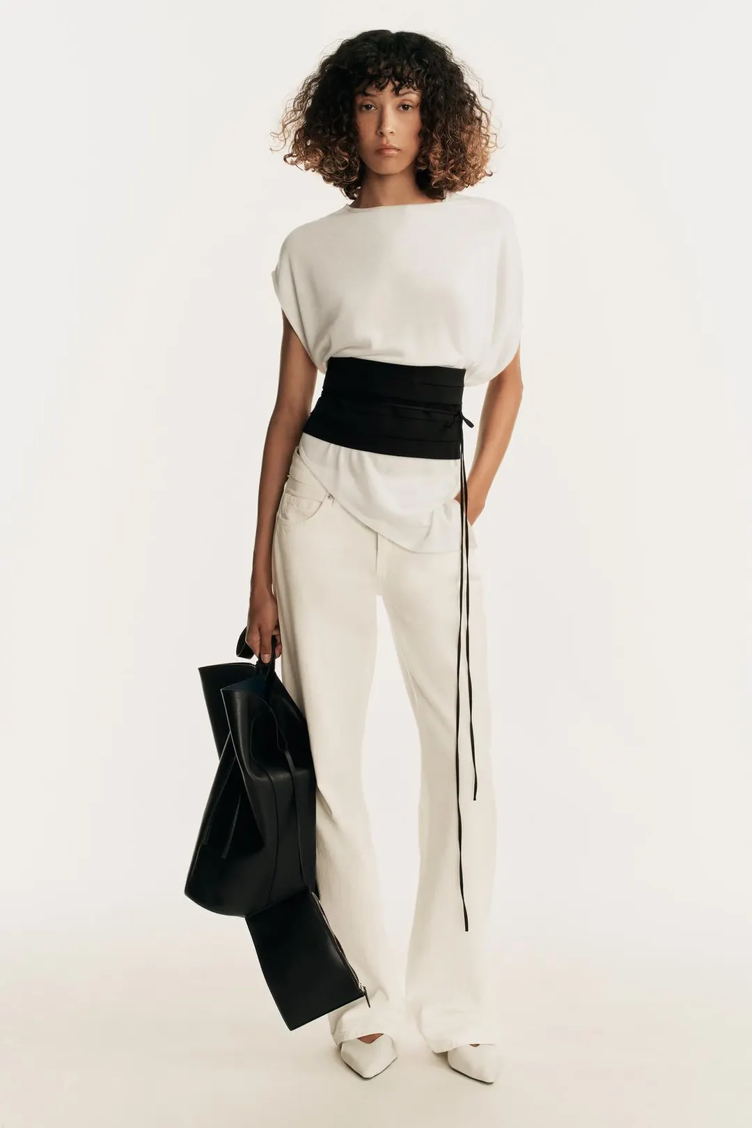 Асимметричный вязаный топ, Zara