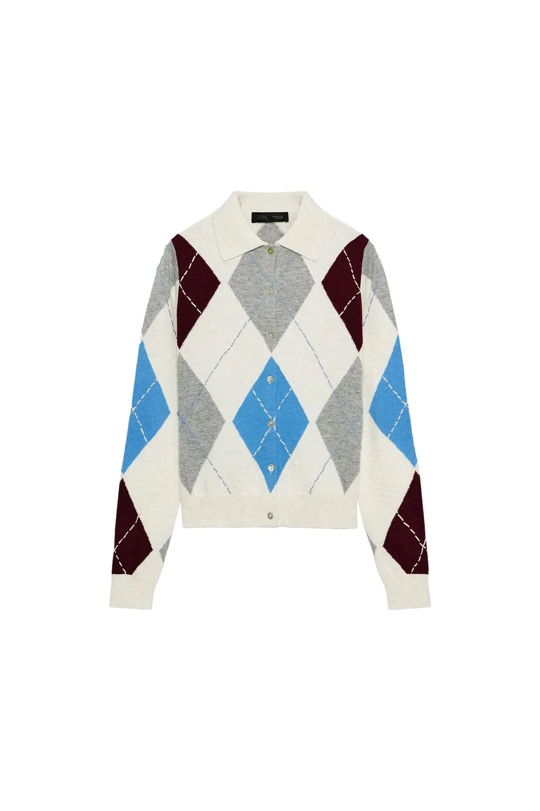 Кардиган вязки аргайл, Zara
