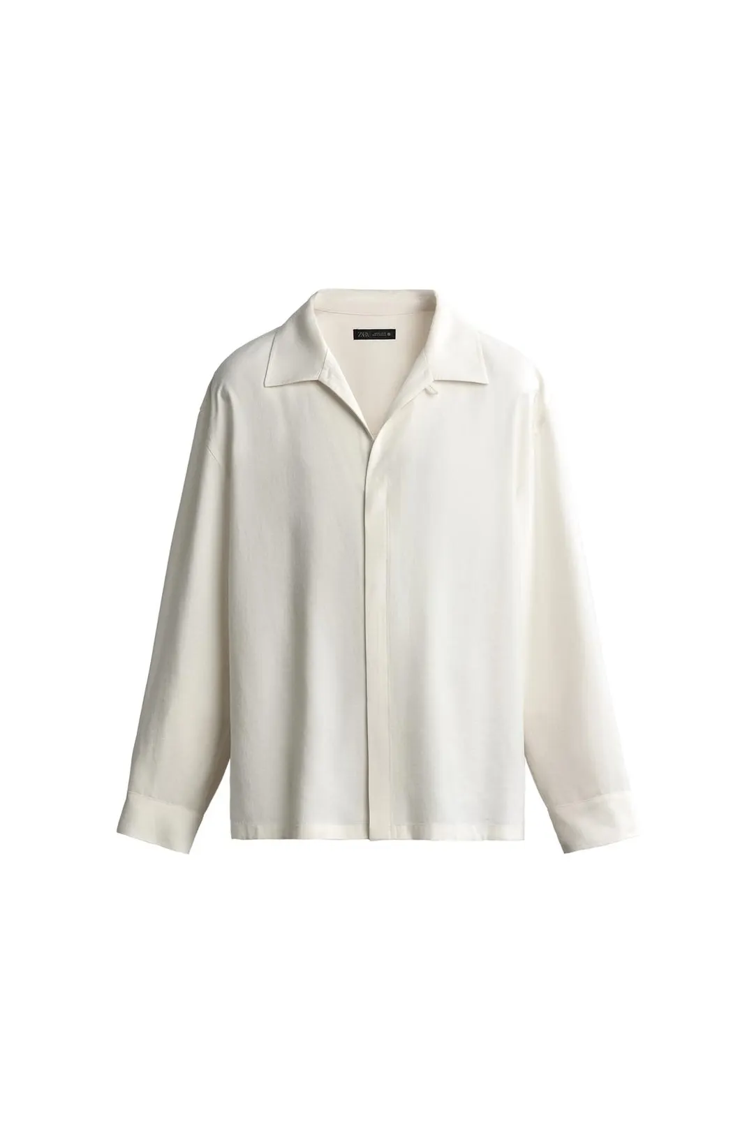 Рубашка свободного кроя из смесового модала, Zara