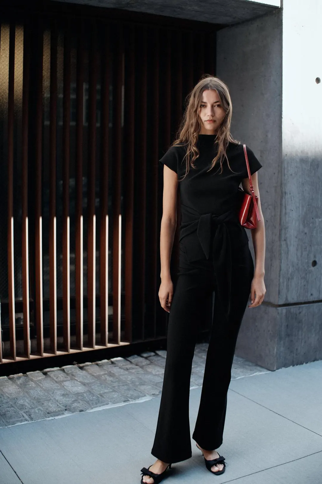 Топ драпированный с поясом, Zara