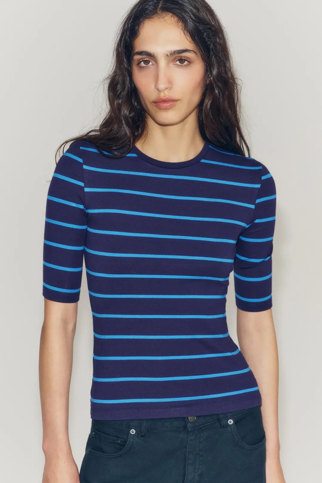 Футболка с рукавами до локтя, Zara