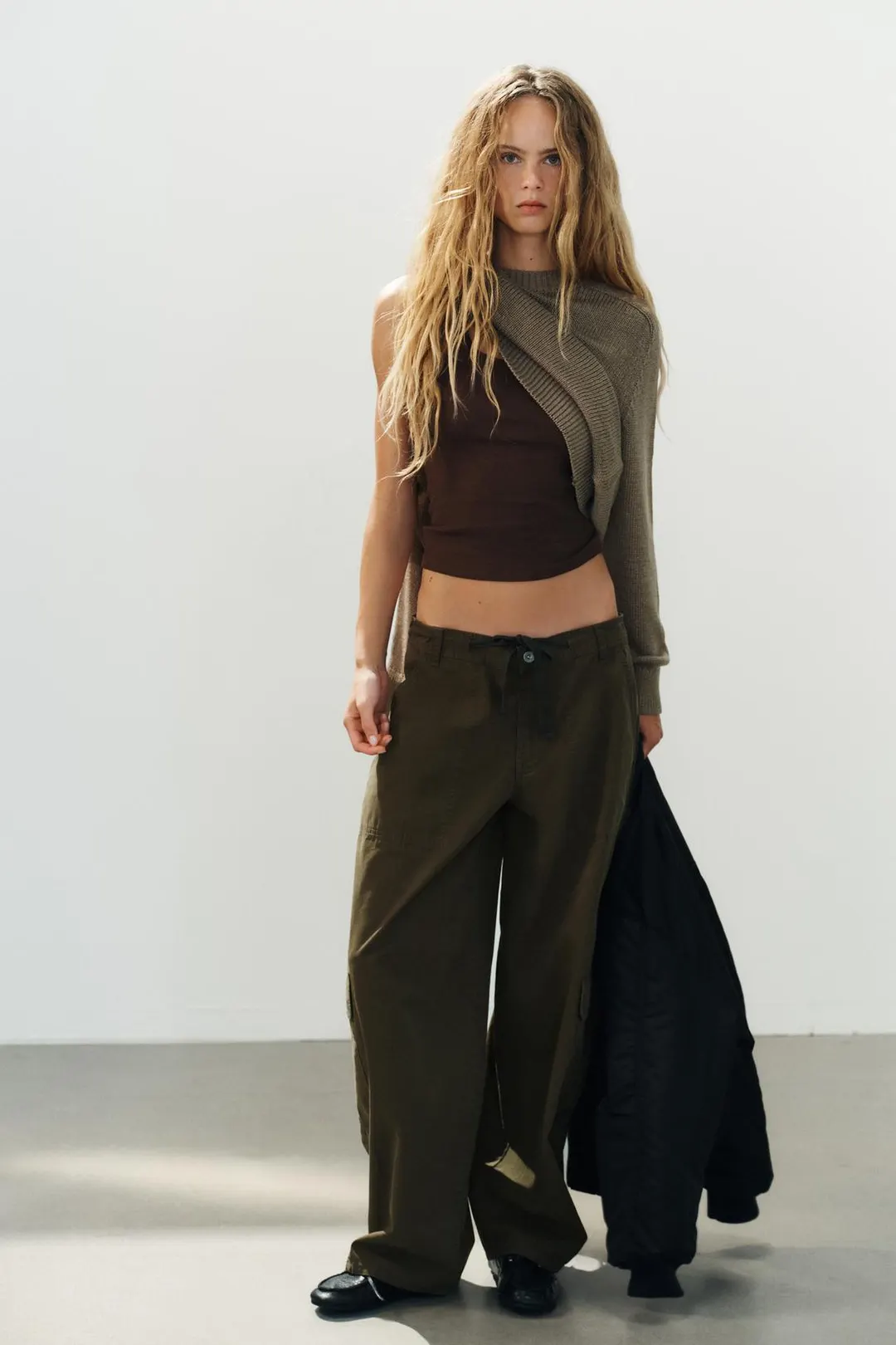 Брюки карго оверсайз, Zara