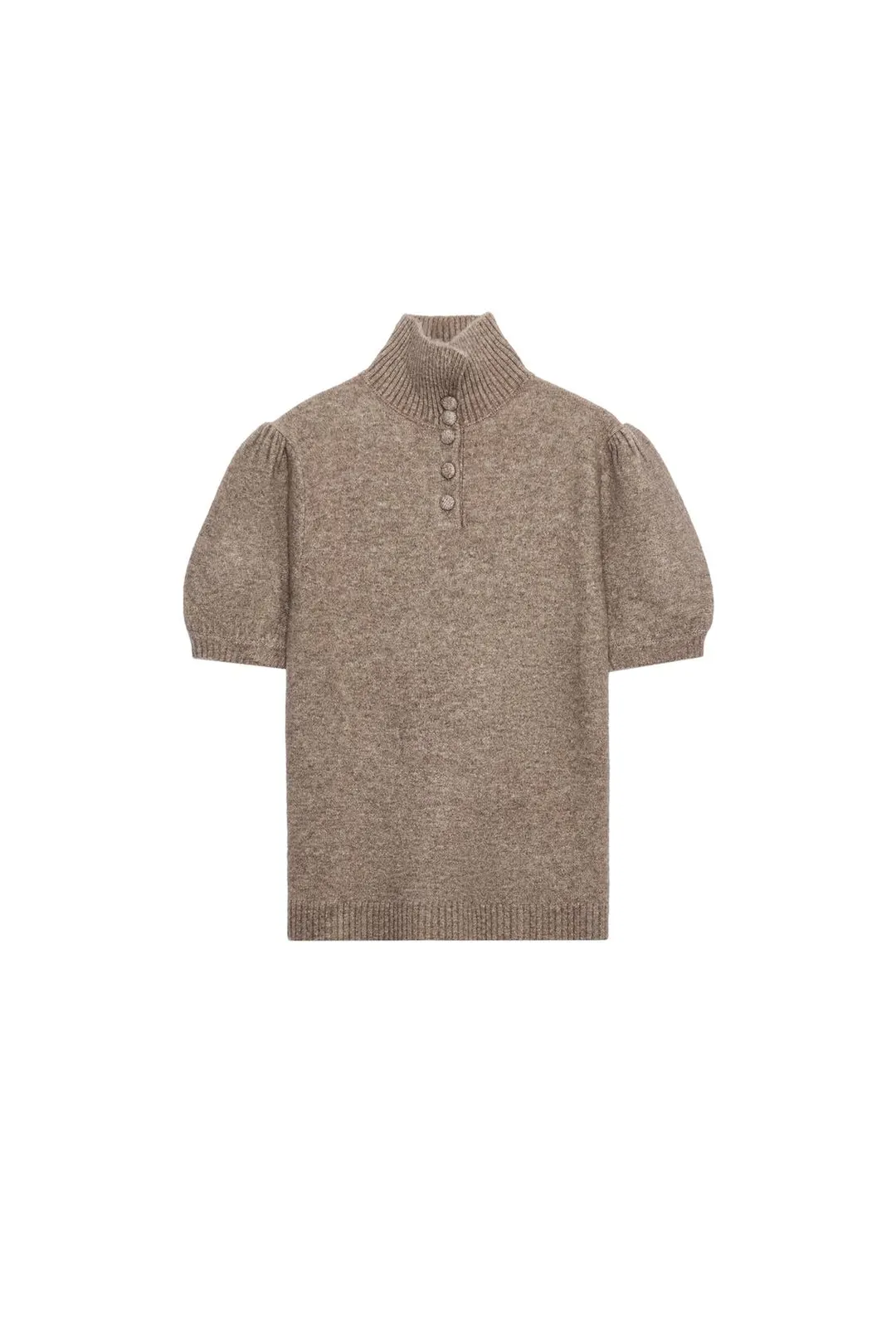 Вязаный свитер с короткими рукавами, Zara