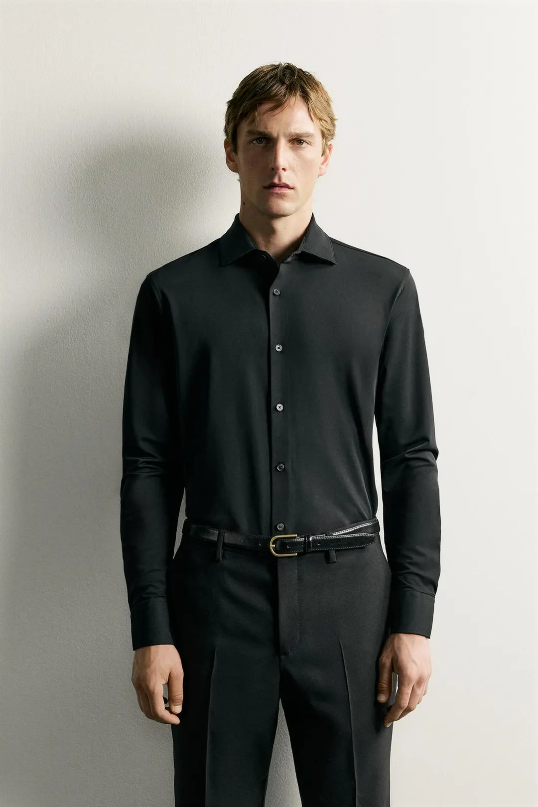 Фактурная рубашка прямого кроя, Zara
