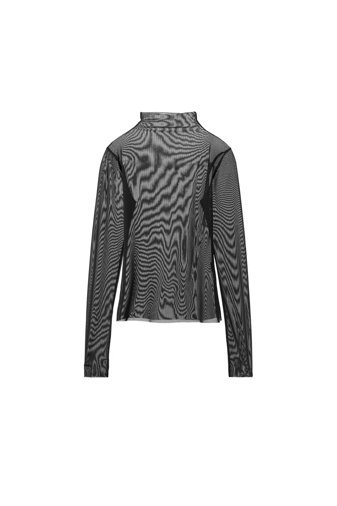 Топ из тюля с высоким воротником, Zara