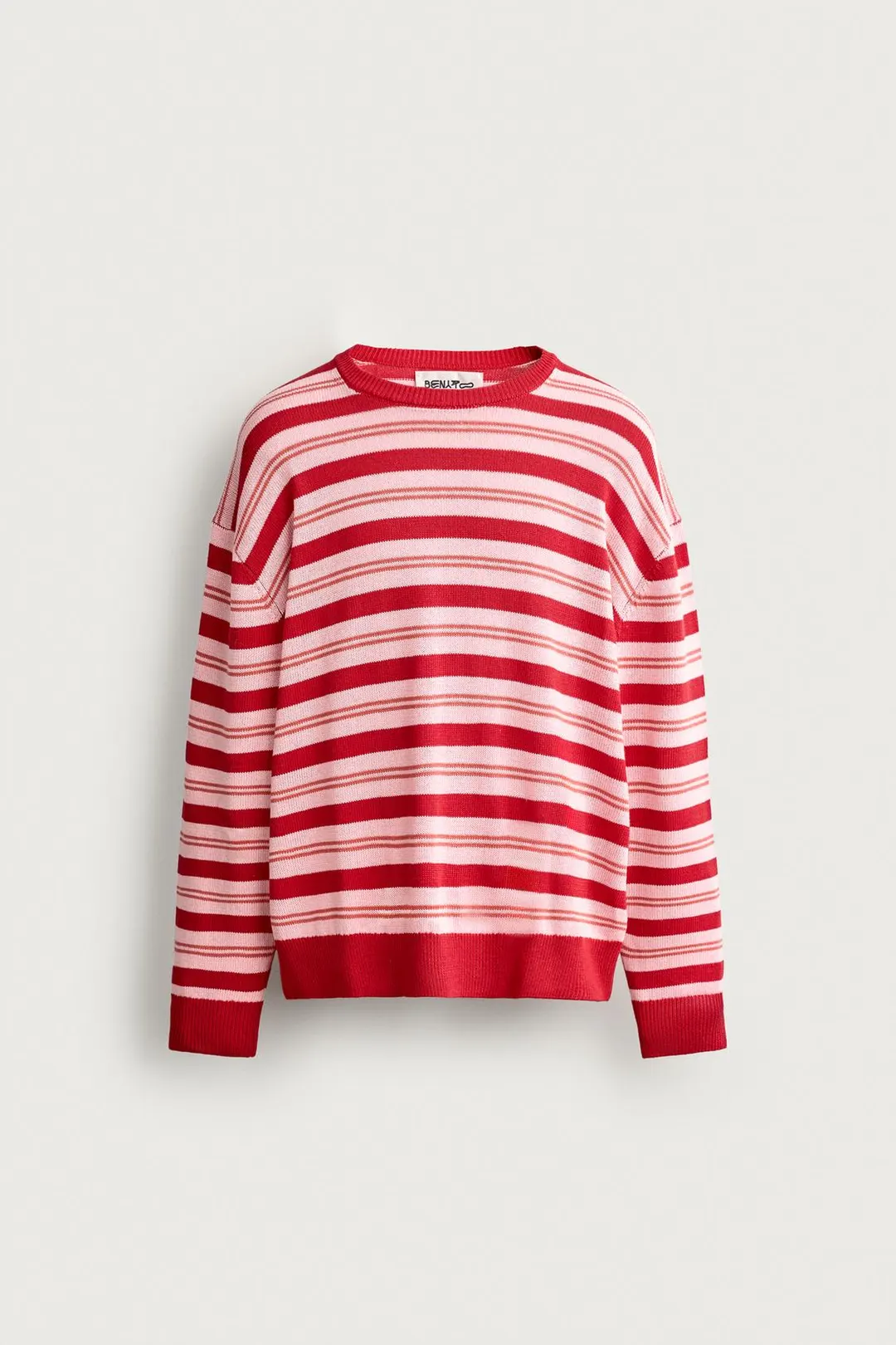 Джемпер из хлопка и льна в полоску, Zara